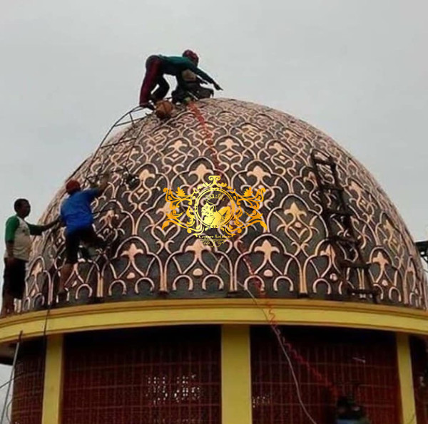 Kubah Masjid Karya Copper leluhur, sumber : Copper Leluhur