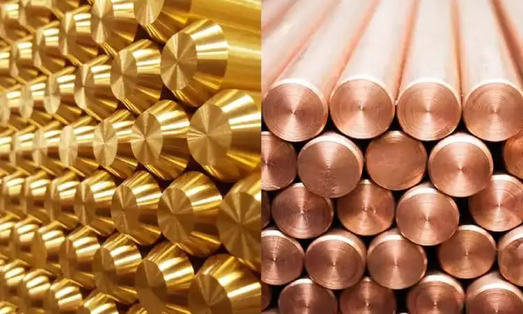 Perbedaan tembaga dan kuningan, Sumber: xometry.pro