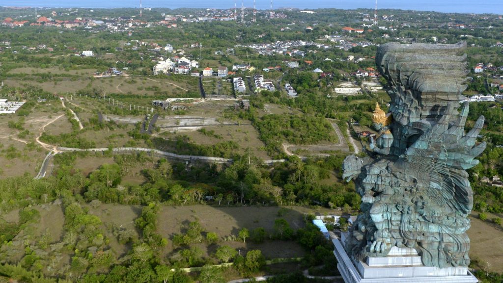 Garuda Wisnu Kencana menjadi patung tertinggi ketiga di dunia. sumber: tirto.id