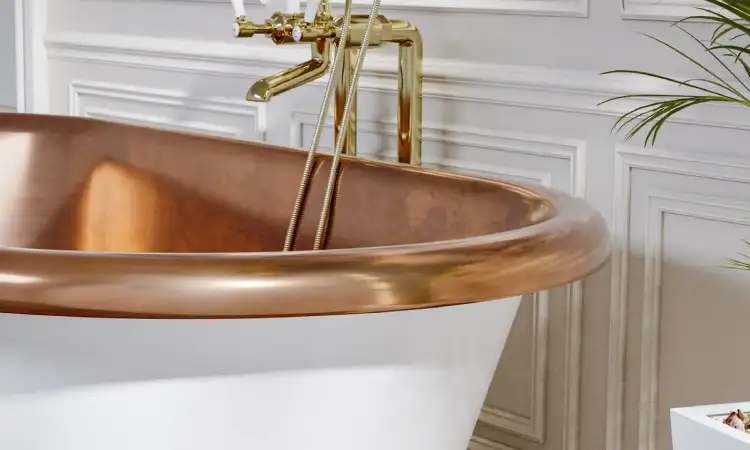 Material bathtub, Sumber: copperbathcompany.com