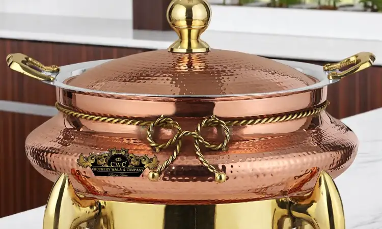 Tempat saji tembaga , Sumber: crockerywala.com