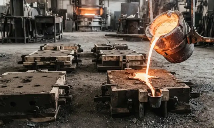 Sand casting, Sumber: AI